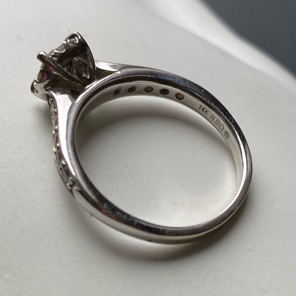 Helzberg 14KW 1/2 CTW Diamond Ring, Engagement Wedding, Bridal - Picture 6 of 17